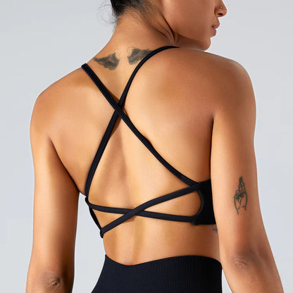 Strappy Back Padded Crop Top