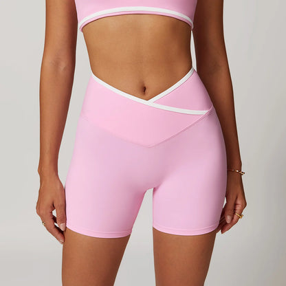 Cross Contrast Binding Shorts