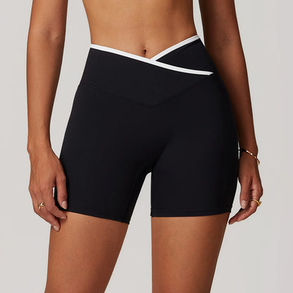 Cross Contrast Binding Shorts