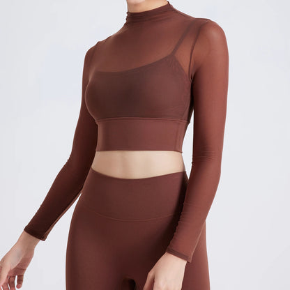 LONG SLEEVES WITH CHEST PAD MESH TOP