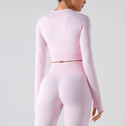 SEAMLESS THUMBHOLES LONG SLEEVES TOP