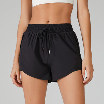 HIGH WAIST RUNNING SHORTS WITH POCKETS