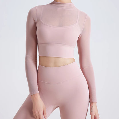 LONG SLEEVES WITH CHEST PAD MESH TOP