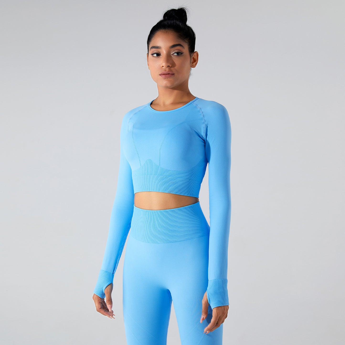SEAMLESS THUMBHOLES LONG SLEEVES TOP