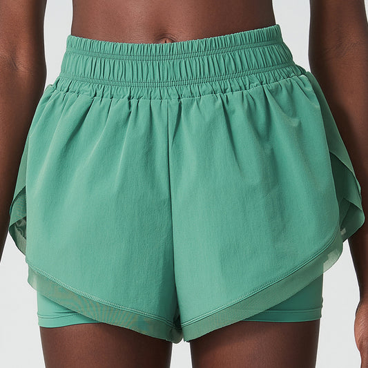 WATER REPELLENT RUNNING SHORTS WITH LINING