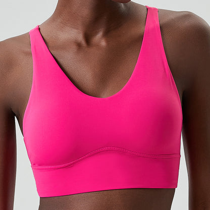 Cross Back Padded Cami Crop Top