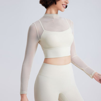 LONG SLEEVES WITH CHEST PAD MESH TOP