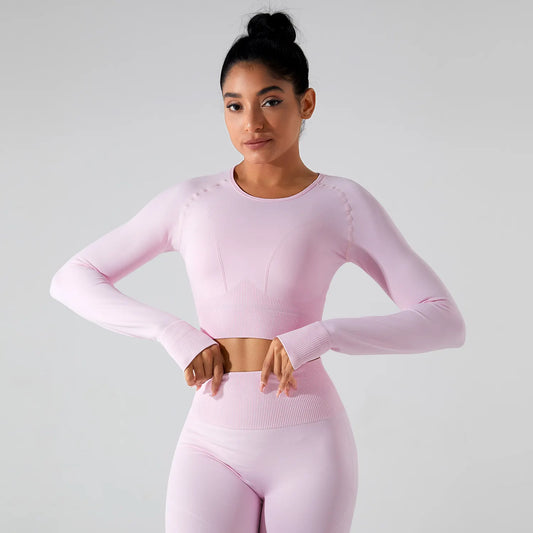 SEAMLESS THUMBHOLES LONG SLEEVES TOP