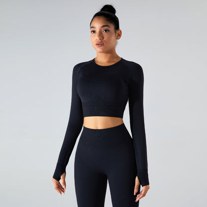 SEAMLESS THUMBHOLES LONG SLEEVES TOP