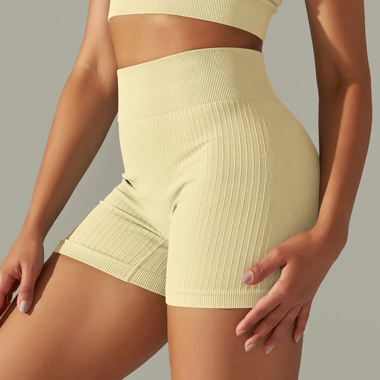 SEAMLESS BUTT LIFTING BIKER SHORTS