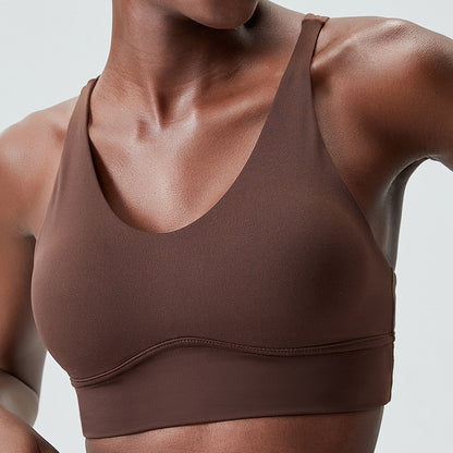 Cross Back Padded Cami Crop Top