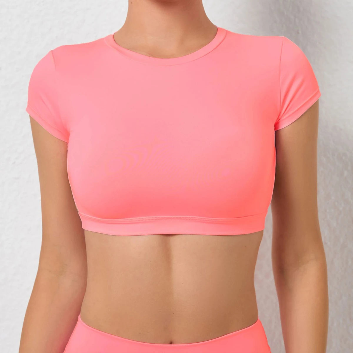 Backless Fly Sleeves Padded Crop Top